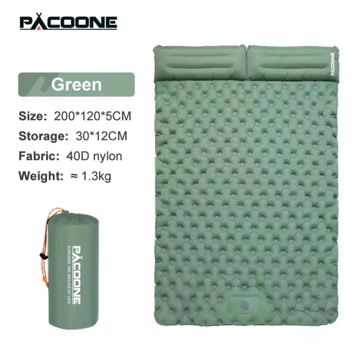 Foldable Camping Inflatable Mattress Warm Thick Compact Outdoor Sleeping Pad