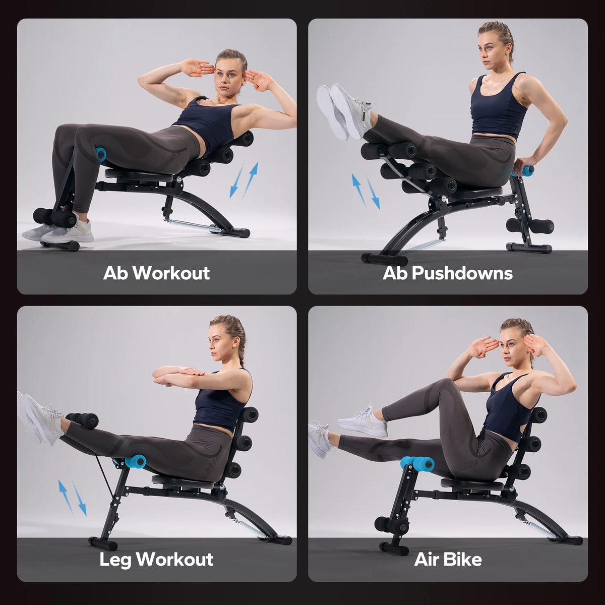 MERACH Adjustable Ab Trainer Bench for Home Strength Workouts