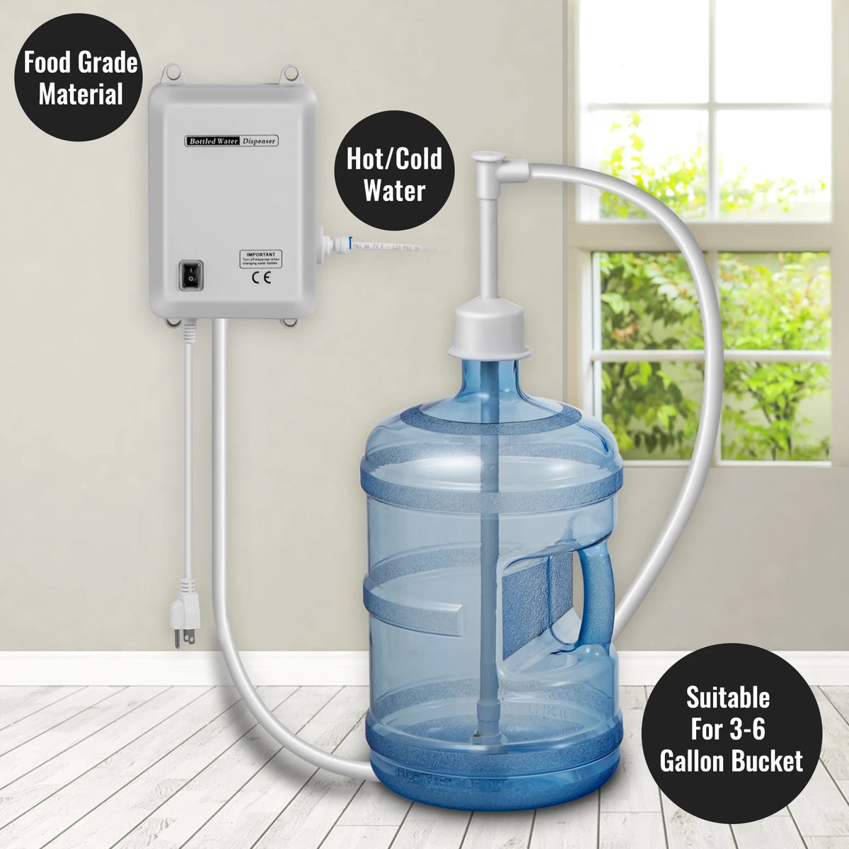 SucceBuy Bottled Water Dispensing Pump for Coffee and Ice Makers