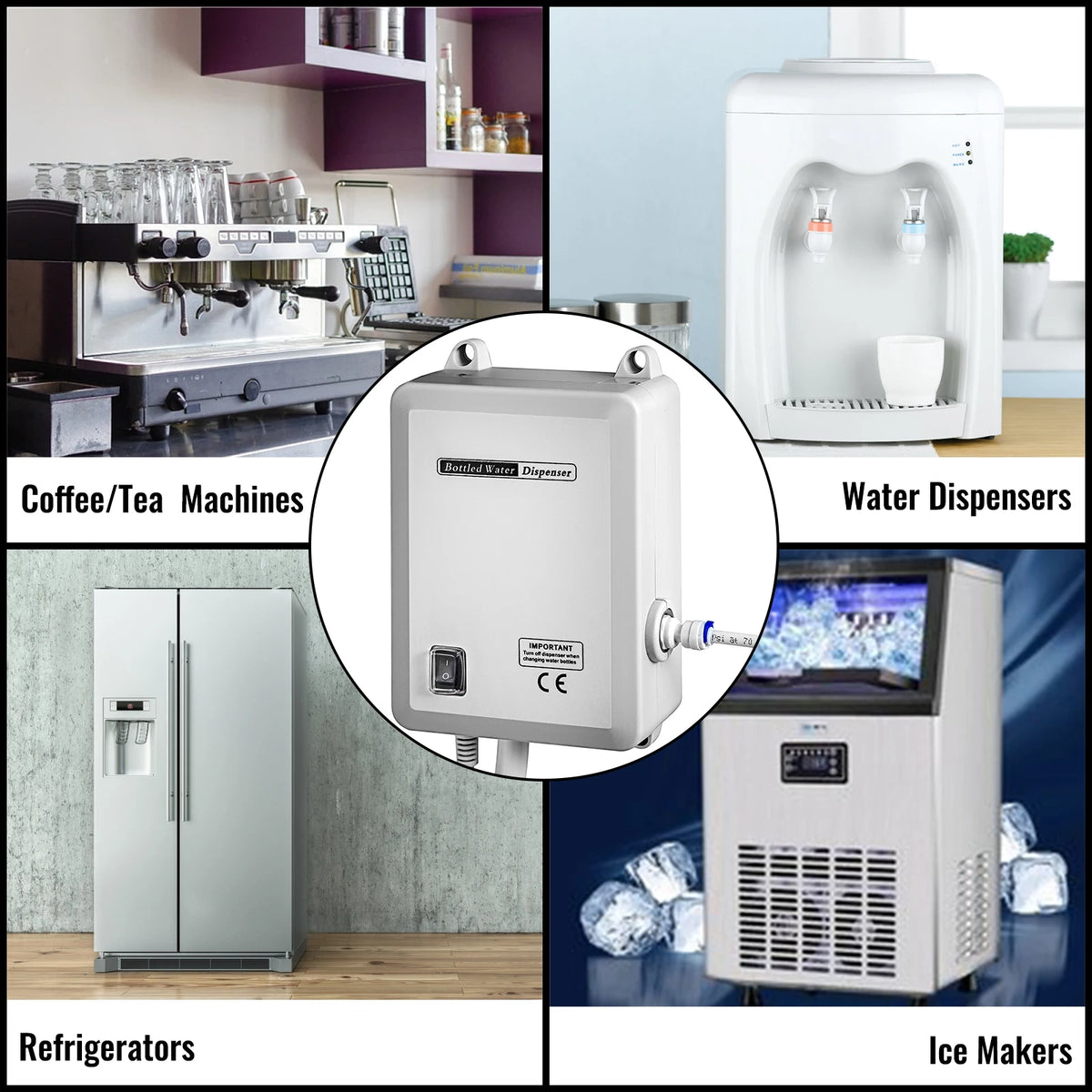 SucceBuy Bottled Water Dispensing Pump for Coffee and Ice Makers