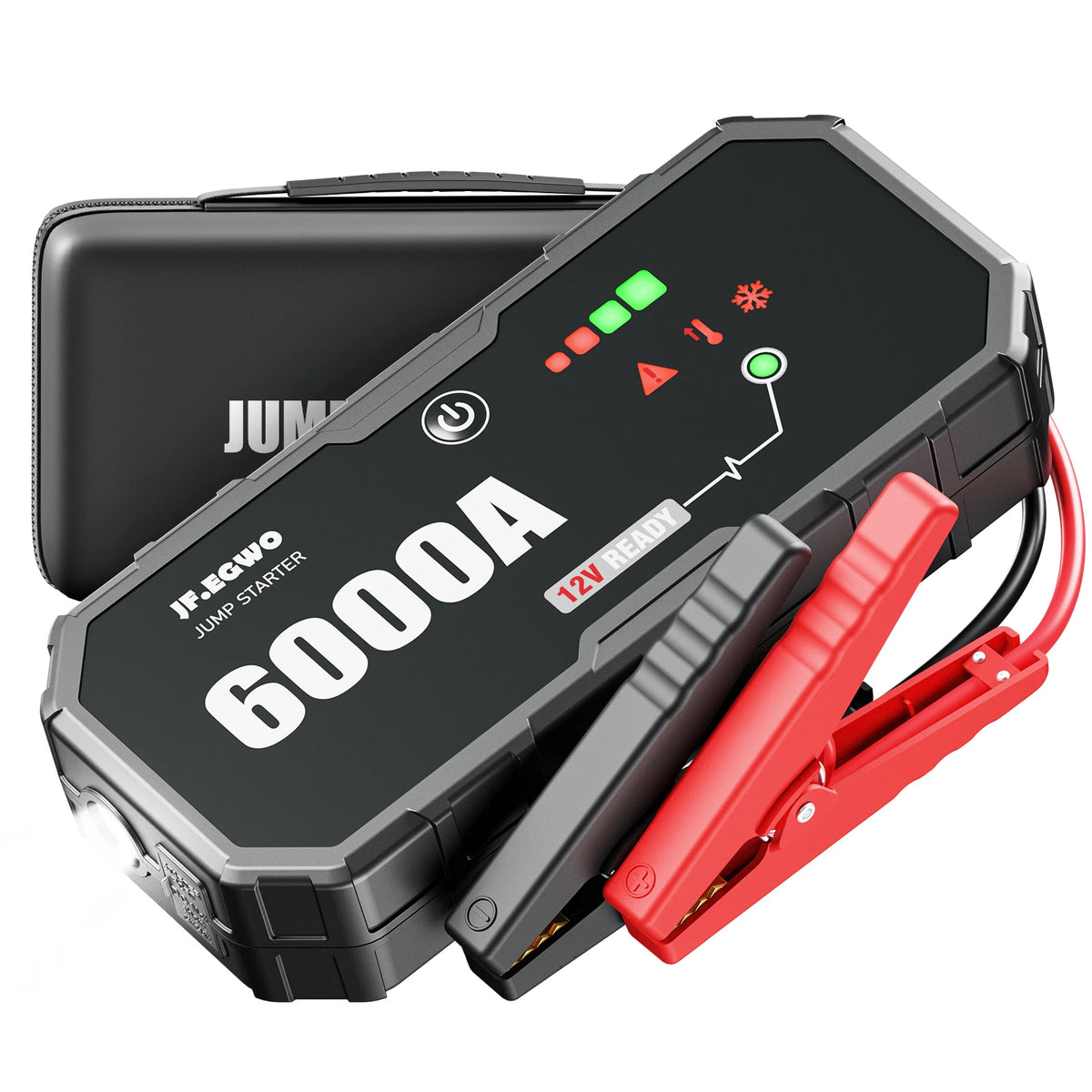JF.EGWO Portable Car Jump Starter Power Bank With Battery Booster