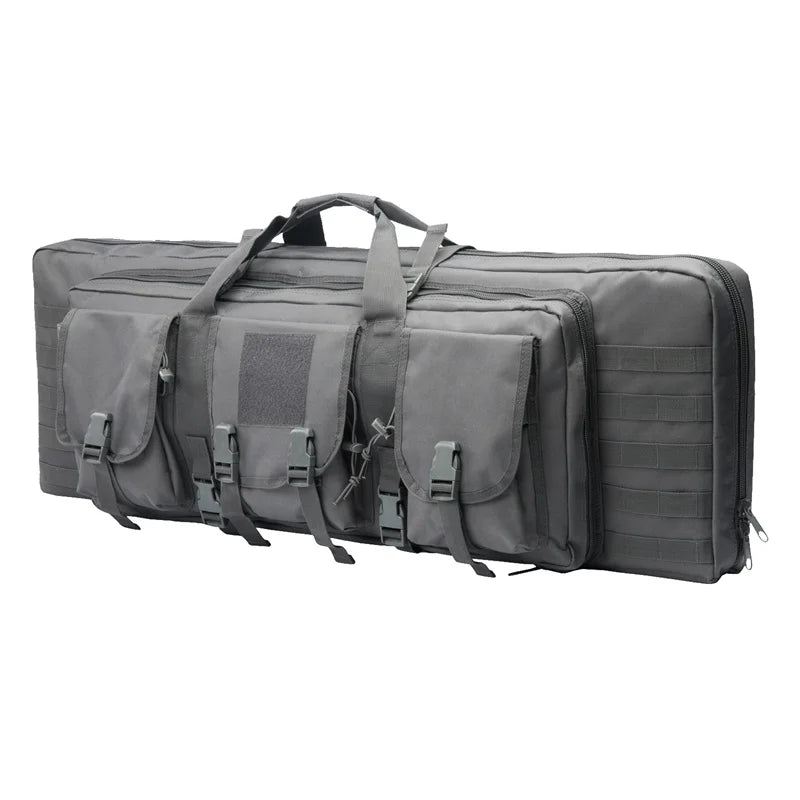 LQARMY Tactical Double Rifle Case Backpack With MOLLE Storage