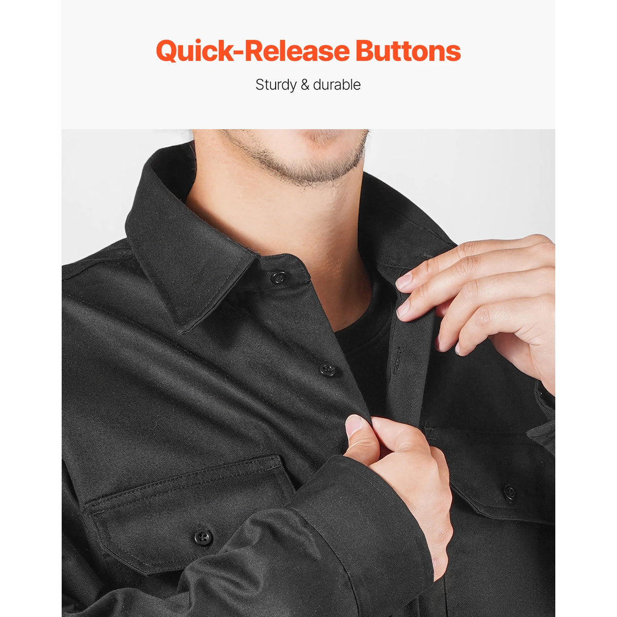 SucceBuy Flame Resistant Cotton Welding Jacket With Heat Protection