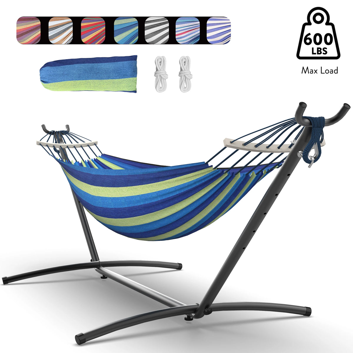 GYROOR Adjustable Hammock Stand For Outdoor Relaxation Comfort