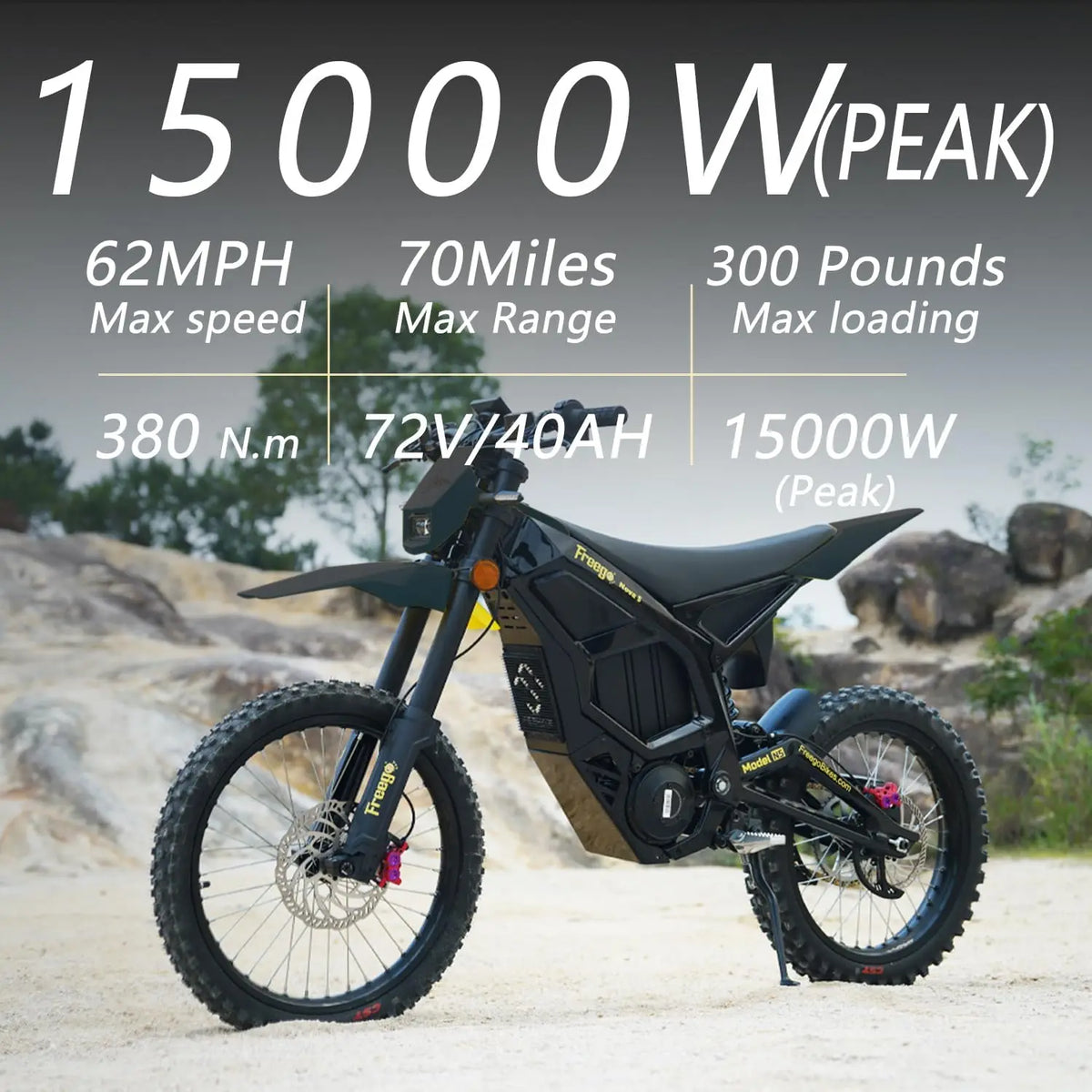 Freego N5 Pro Powerful Electric Dirt Bike Motorcycle