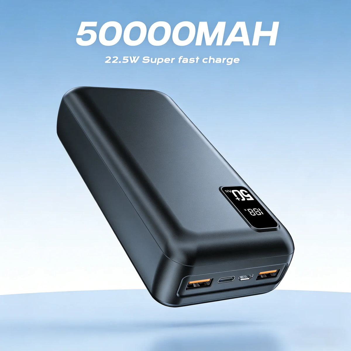 Hganus Fast Charging Power Bank With Digital Display Portable Charger