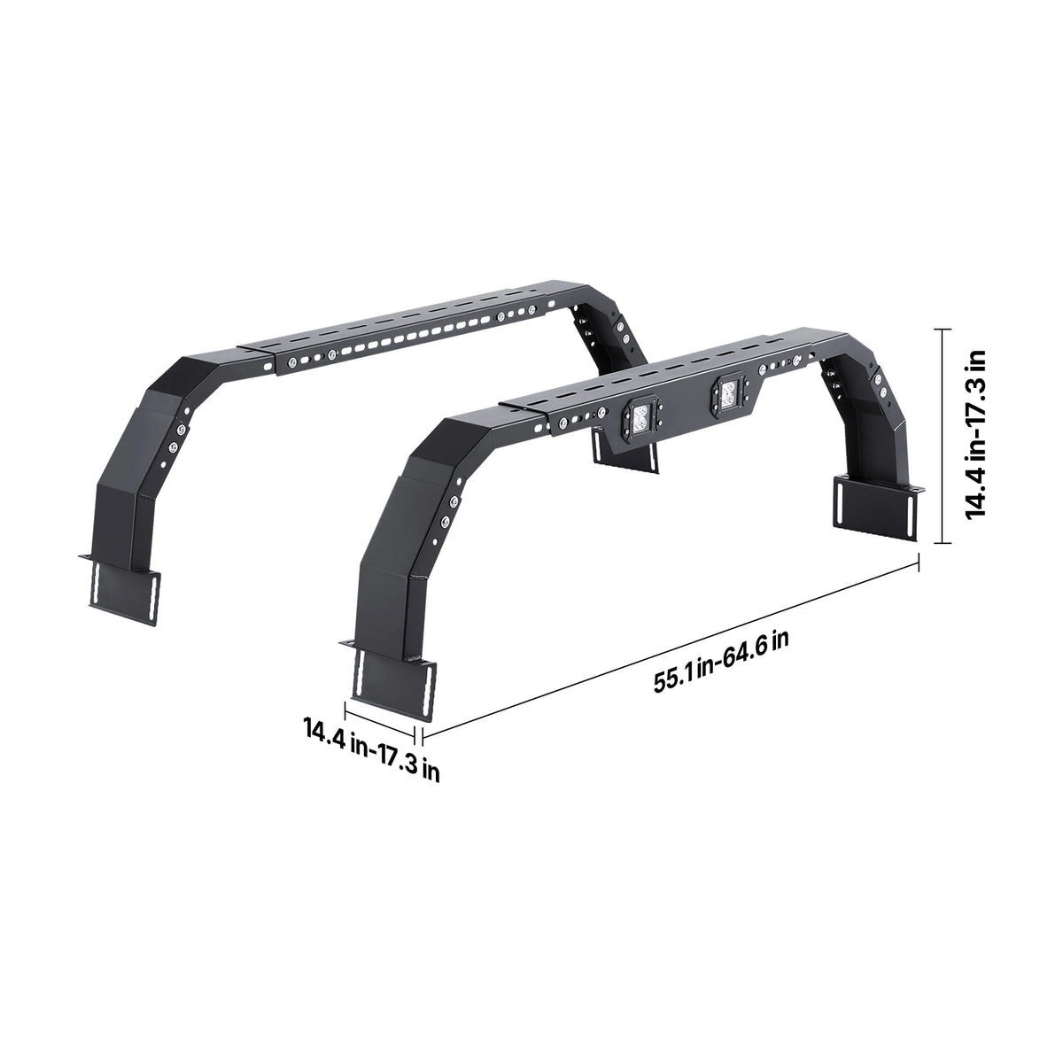 SucceBuy Durable Overland Truck Bed Rack Featuring 900 Lbs Capacity