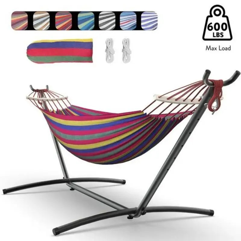 GYROOR Adjustable Hammock Stand For Outdoor Relaxation Comfort