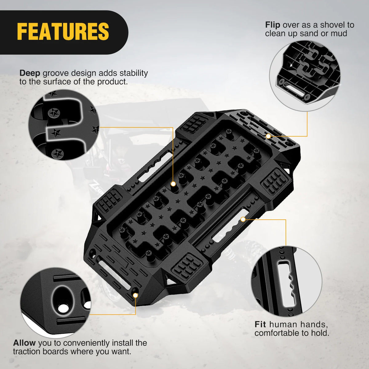 Nilight Offroad Recovery Traction Boards For Mud Sand And Snow