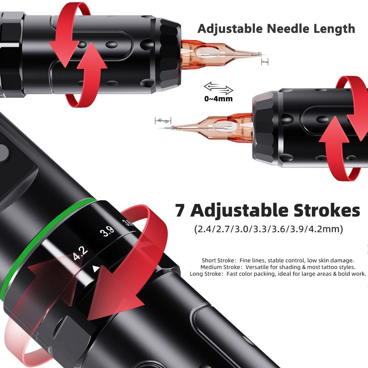Dragonhawk L3 Wireless Tattoo Pen Kit With Thermal Stencil Printer