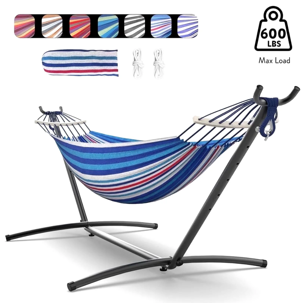 GYROOR Adjustable Hammock Stand For Outdoor Relaxation Comfort