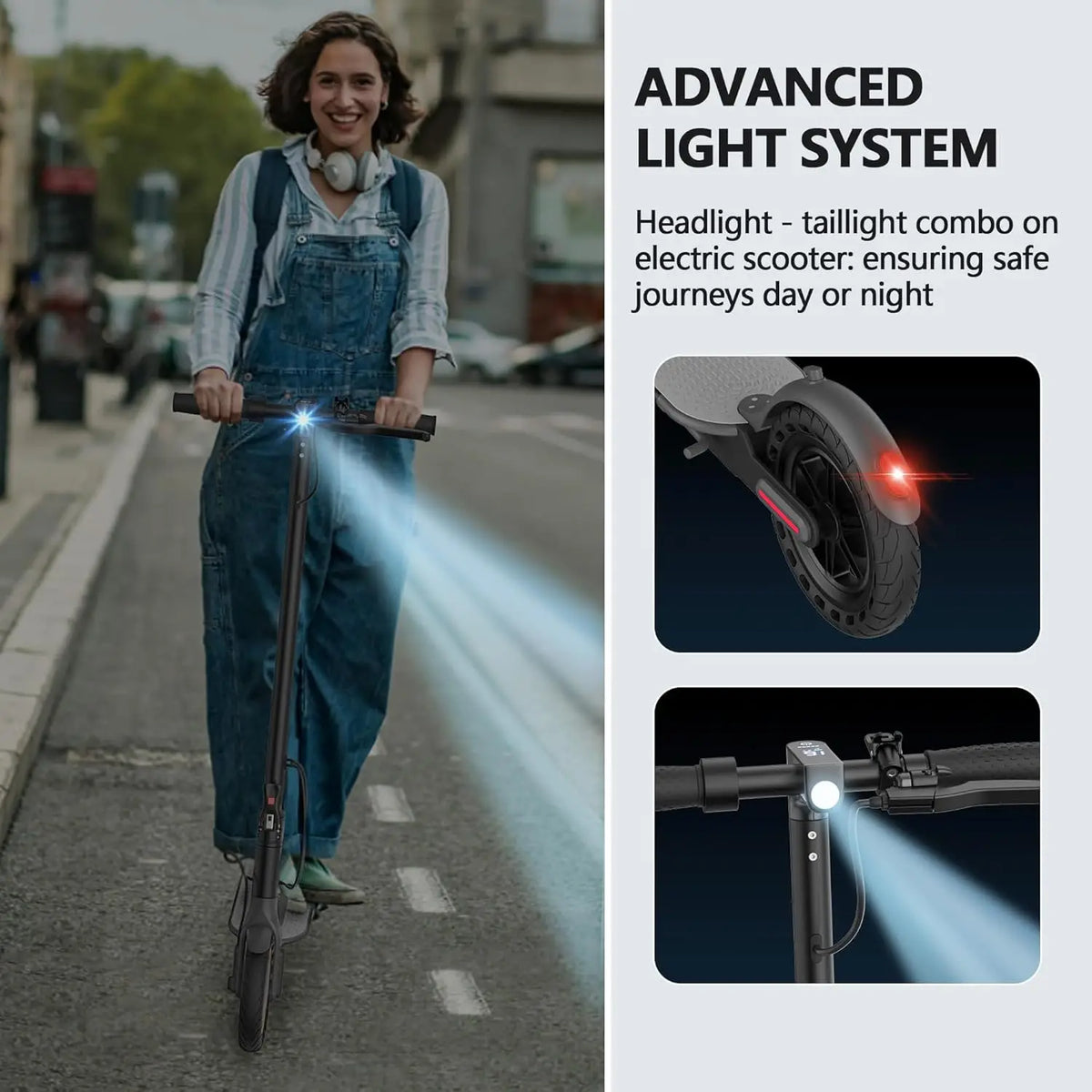 LADPED 350W Electric Scooter 19mph Folding Design 16 Mile Range