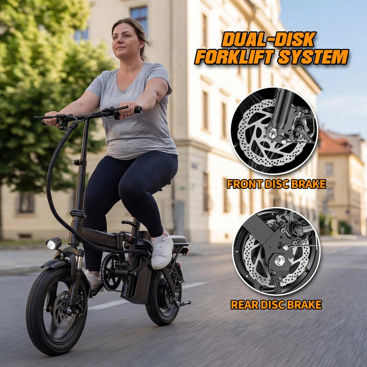 FURIDER 560W Folding Electric Bike With Removable Battery