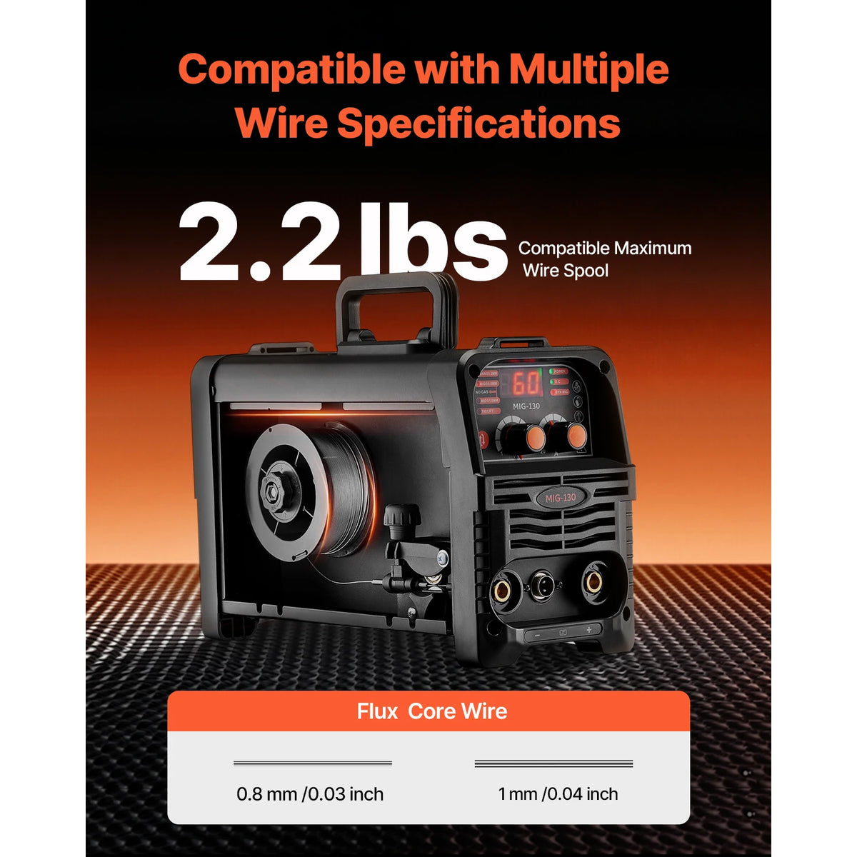 SucceBuy 130 Amp MIG Welder With IGBT Inverter Technology