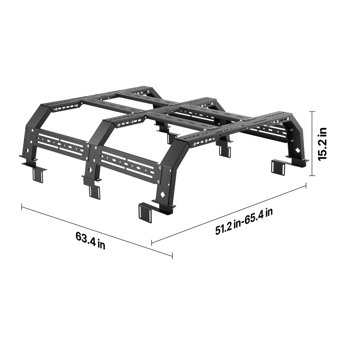 SucceBuy Durable Overland Truck Bed Rack Featuring 900 Lbs Capacity