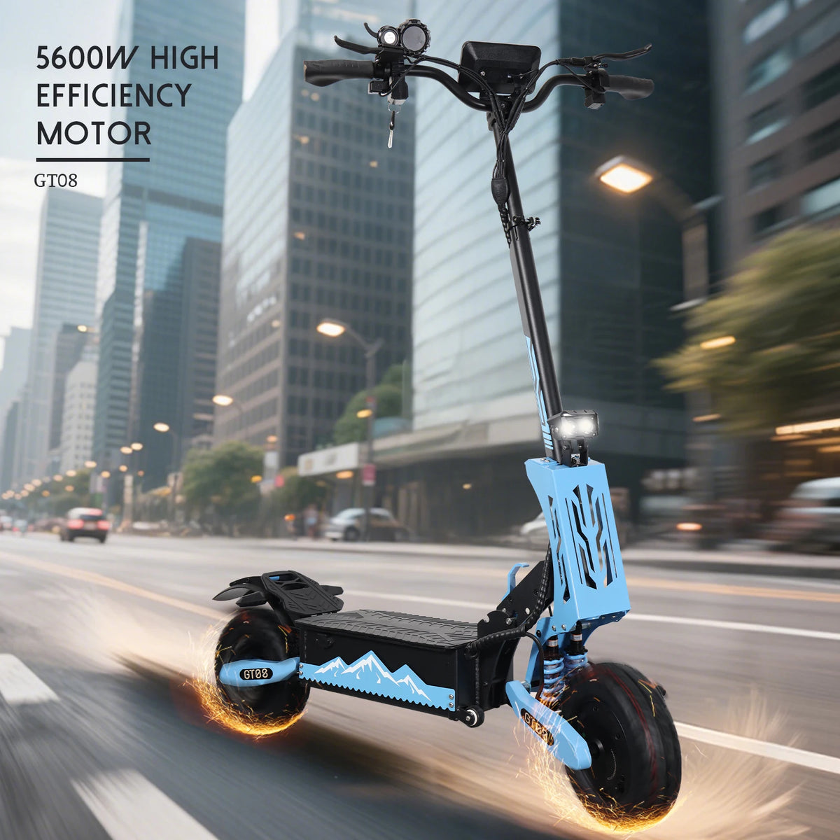 Arwibon 5600W Adult Electric Scooter Dual Motor Folding