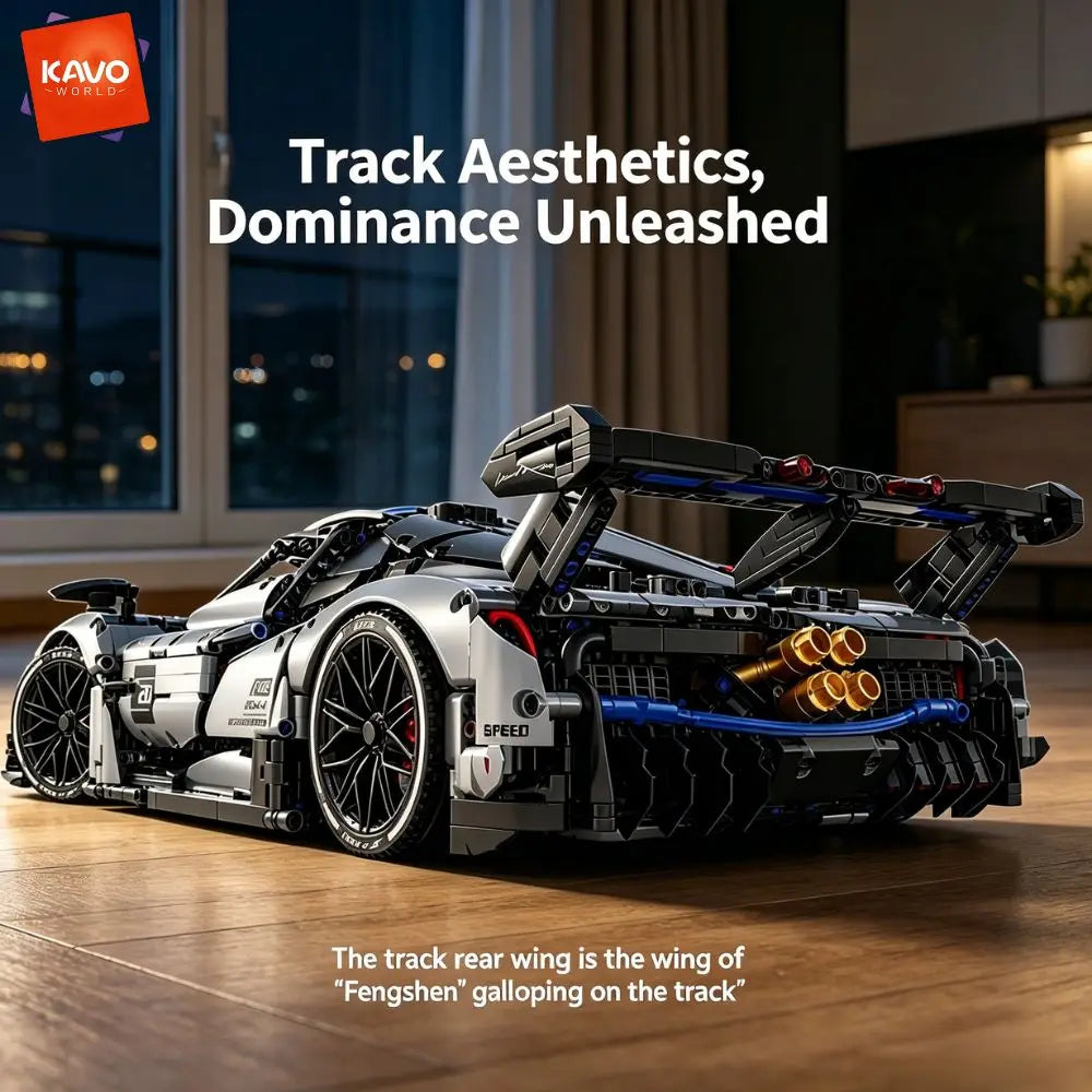KAVOWORLD Supercar Building Blocks Set 3526 Pieces STEM Construction Model