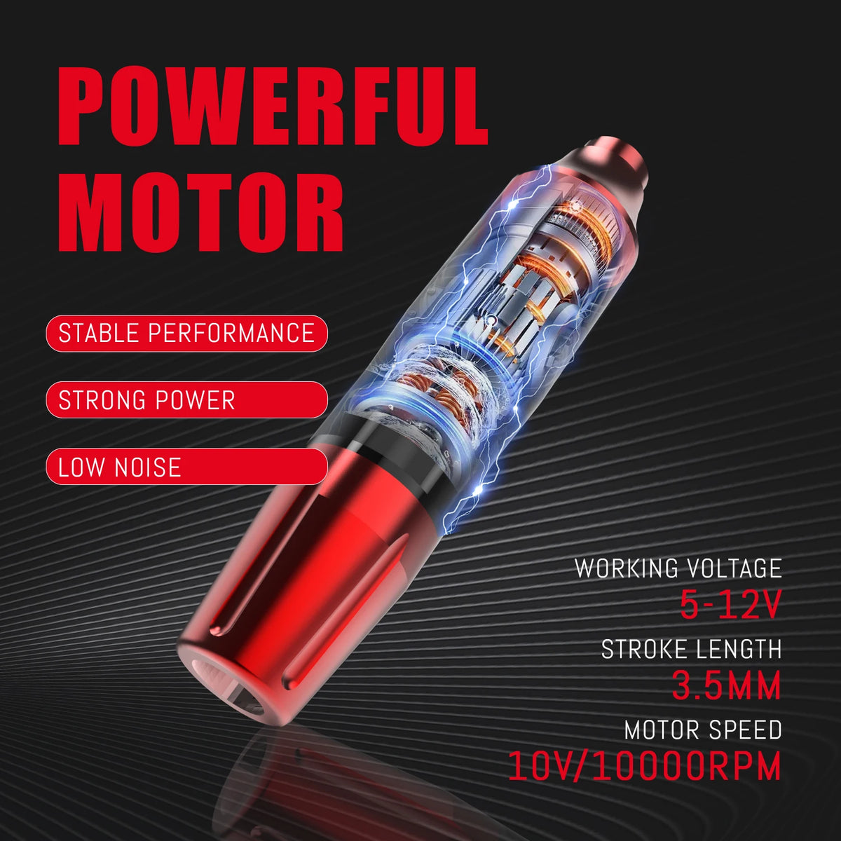 YILONG Rotary Tattoo Kit With Power Supply And Cartridge Needles