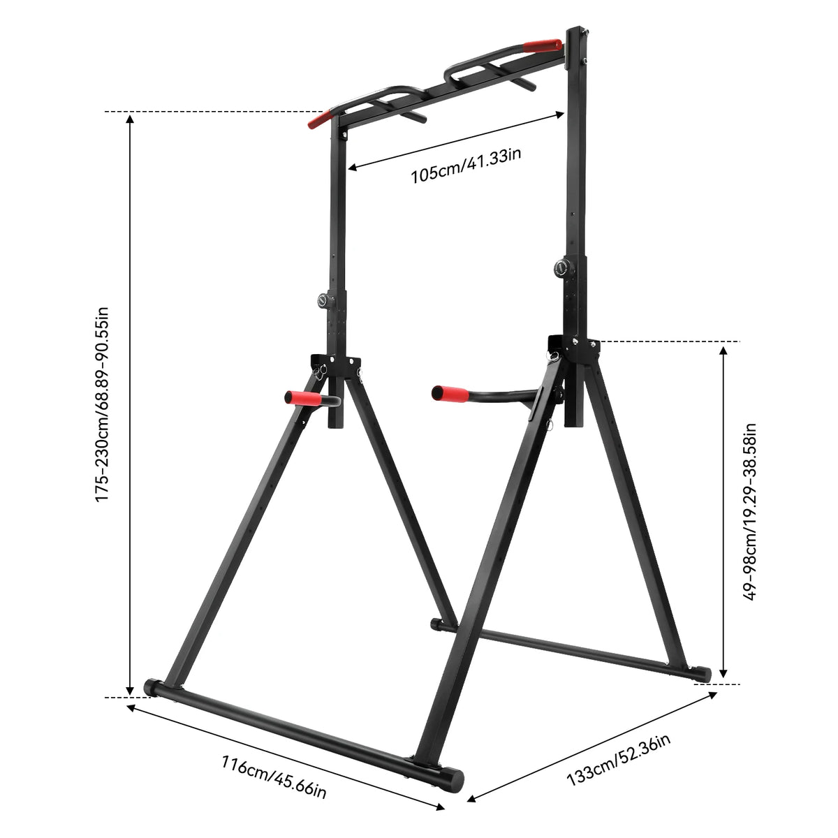 Adjustable Foldable Home Gym Pull Up Bar For Strength Training