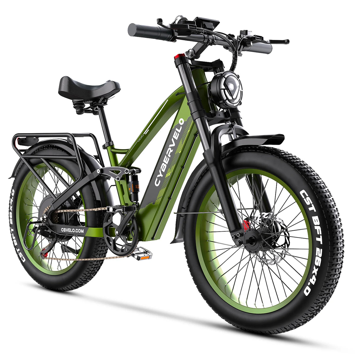 Cybervelo 5000W Peak Fat Tire All Terrain Electric Bike