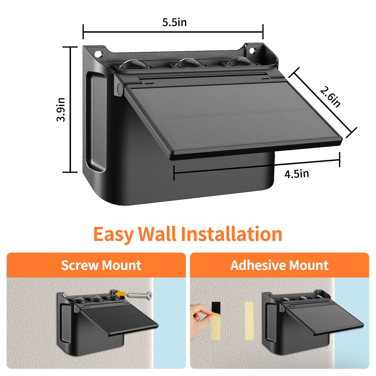Intelamp Solar Wall Lights Featuring Dual Directional Lighting For Outdoors