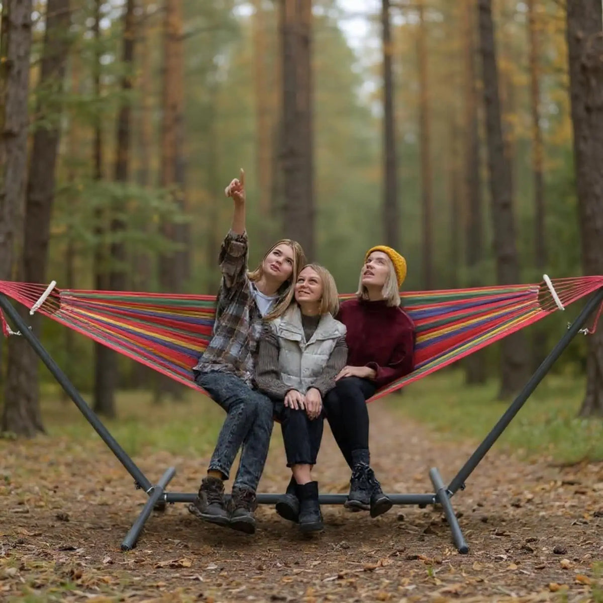 GYROOR Adjustable Hammock Stand For Outdoor Relaxation Comfort