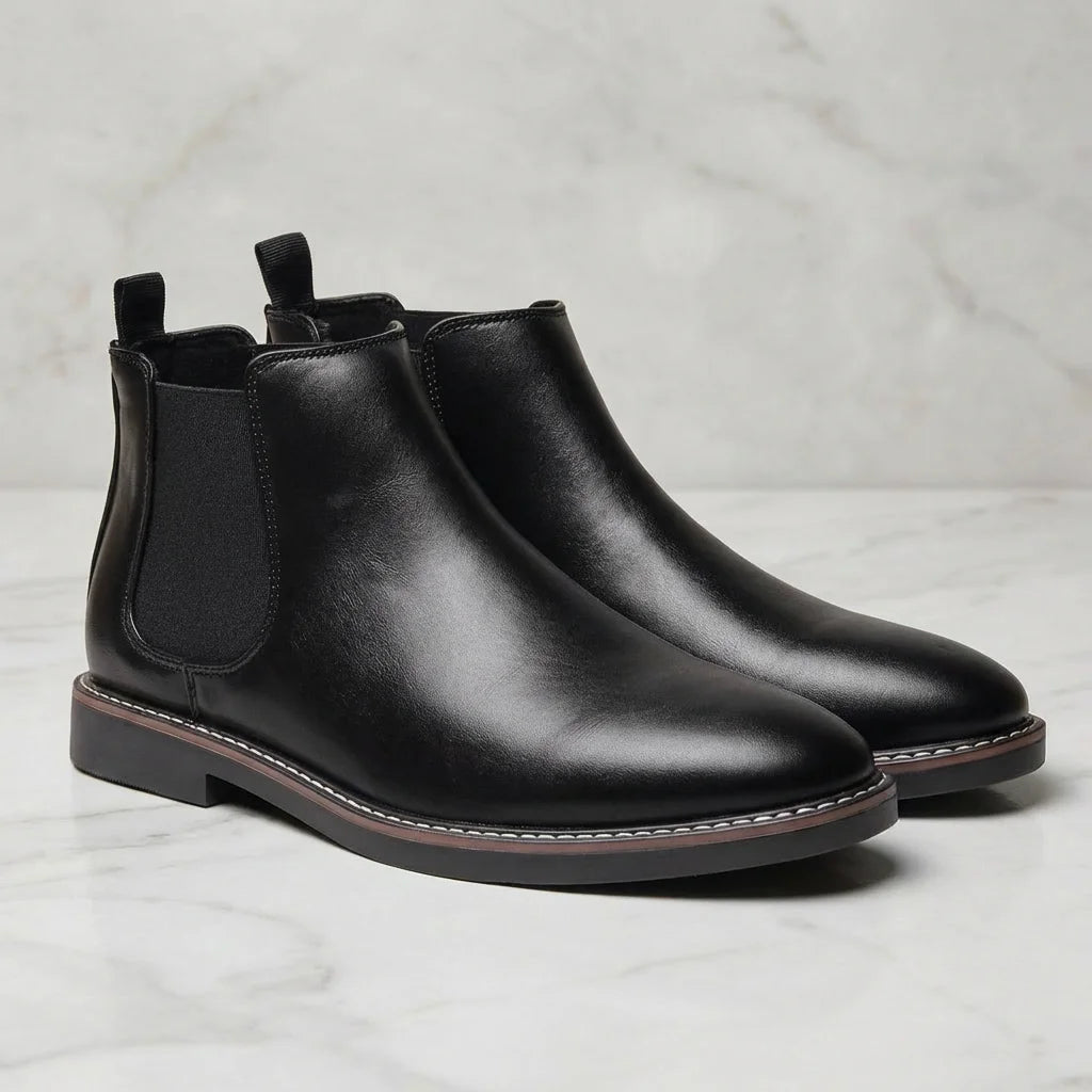 Hecrafted Men Comfortable Casual Chelsea Boots For Daily Wear
