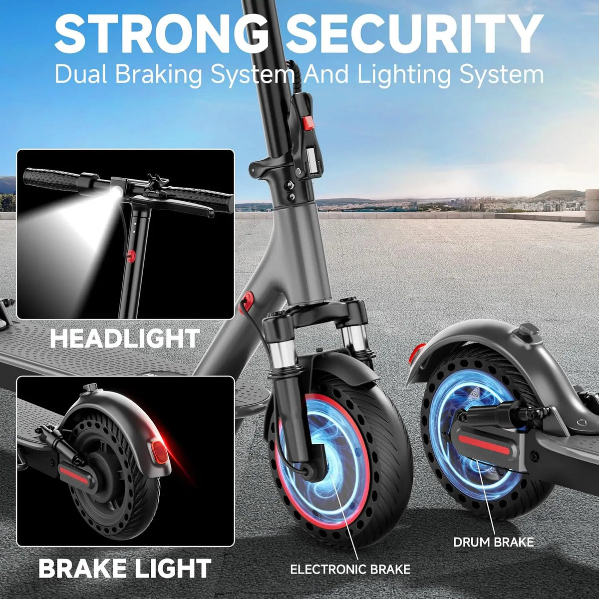 AOVOPRO 500W Folding Electric Scooter With App Control