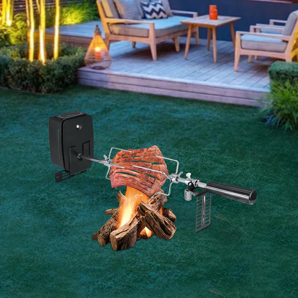 Automatic Electric BBQ Rotisserie Grill For Even Cooking