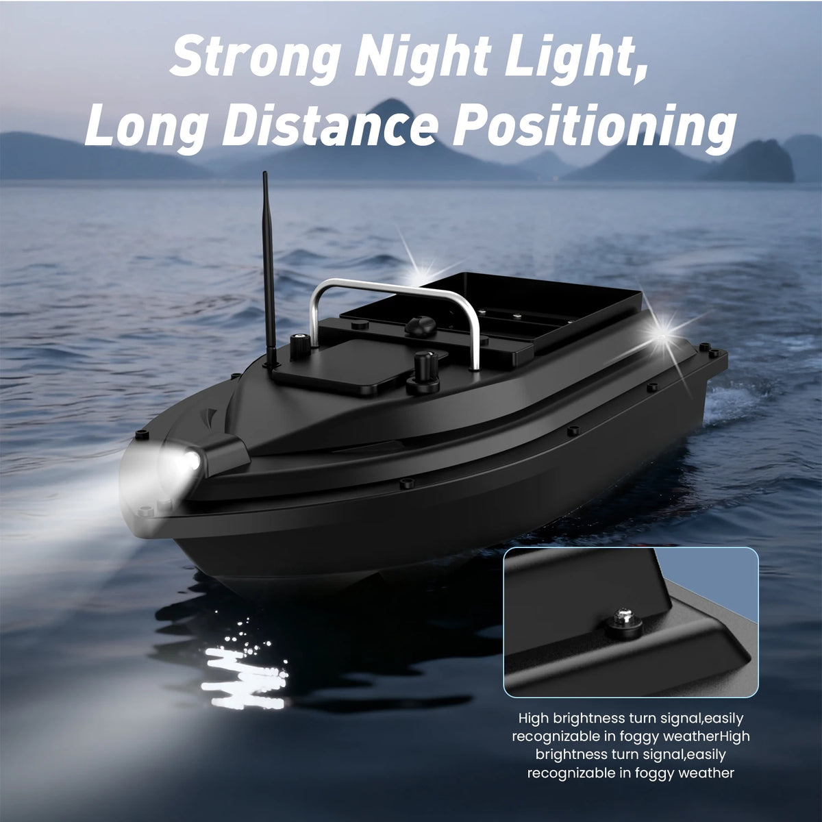 SHAN SHUIHUN Bait Boat With Single Tank And Twin Motors