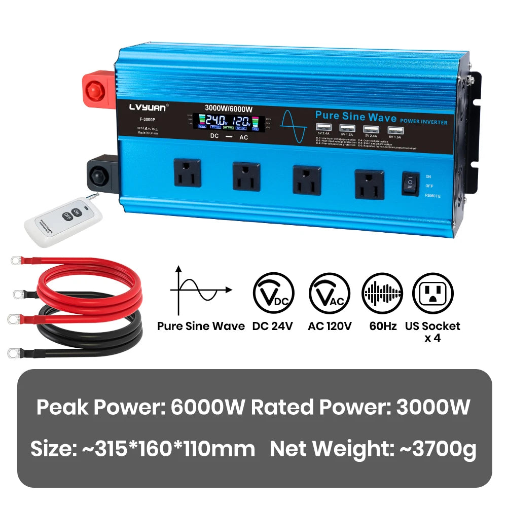 Foval Pure Sine Wave Car Solar Power Inverter System