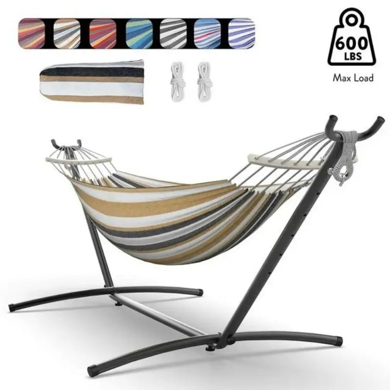 GYROOR Adjustable Hammock Stand For Outdoor Relaxation Comfort