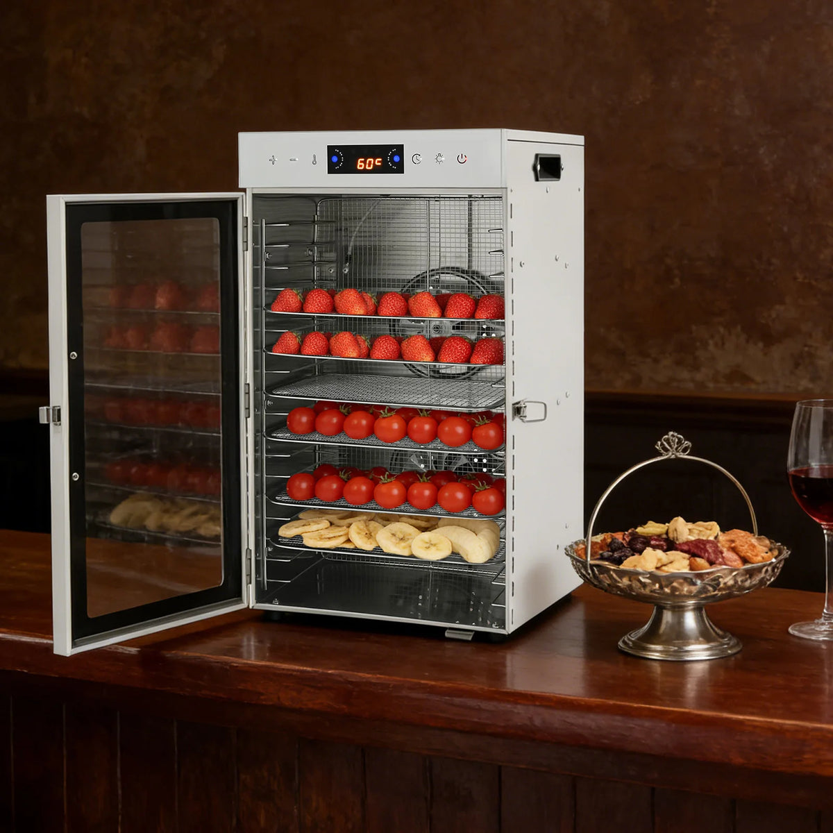 18 Tray Stainless Steel Commercial Fruit and Meat Dehydrator