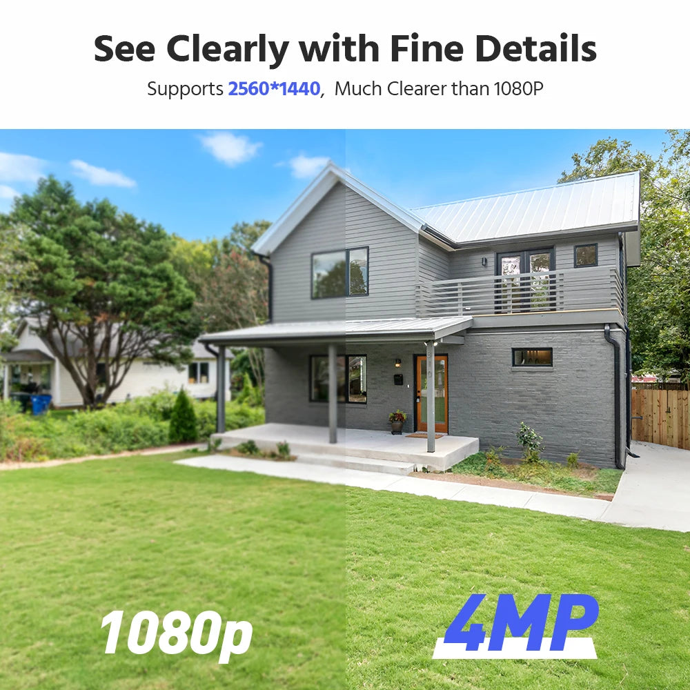 ANNKE 4MP Wireless Solar Security Camera System With NVR