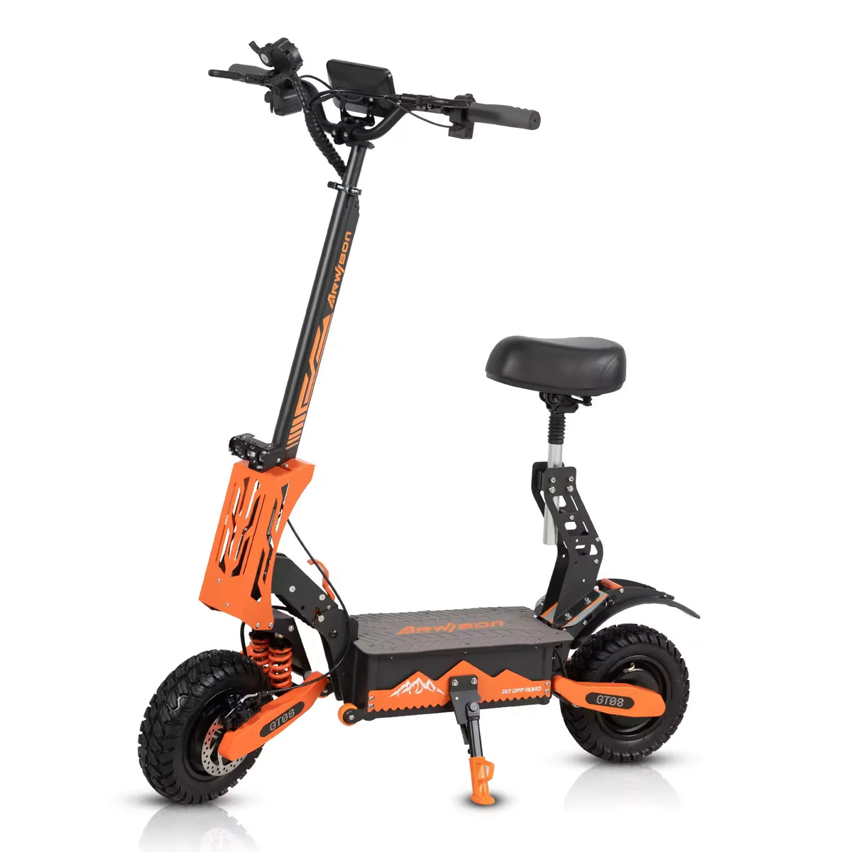Arwibon Dual Motor Folding Electric Scooter With Off Road Tires