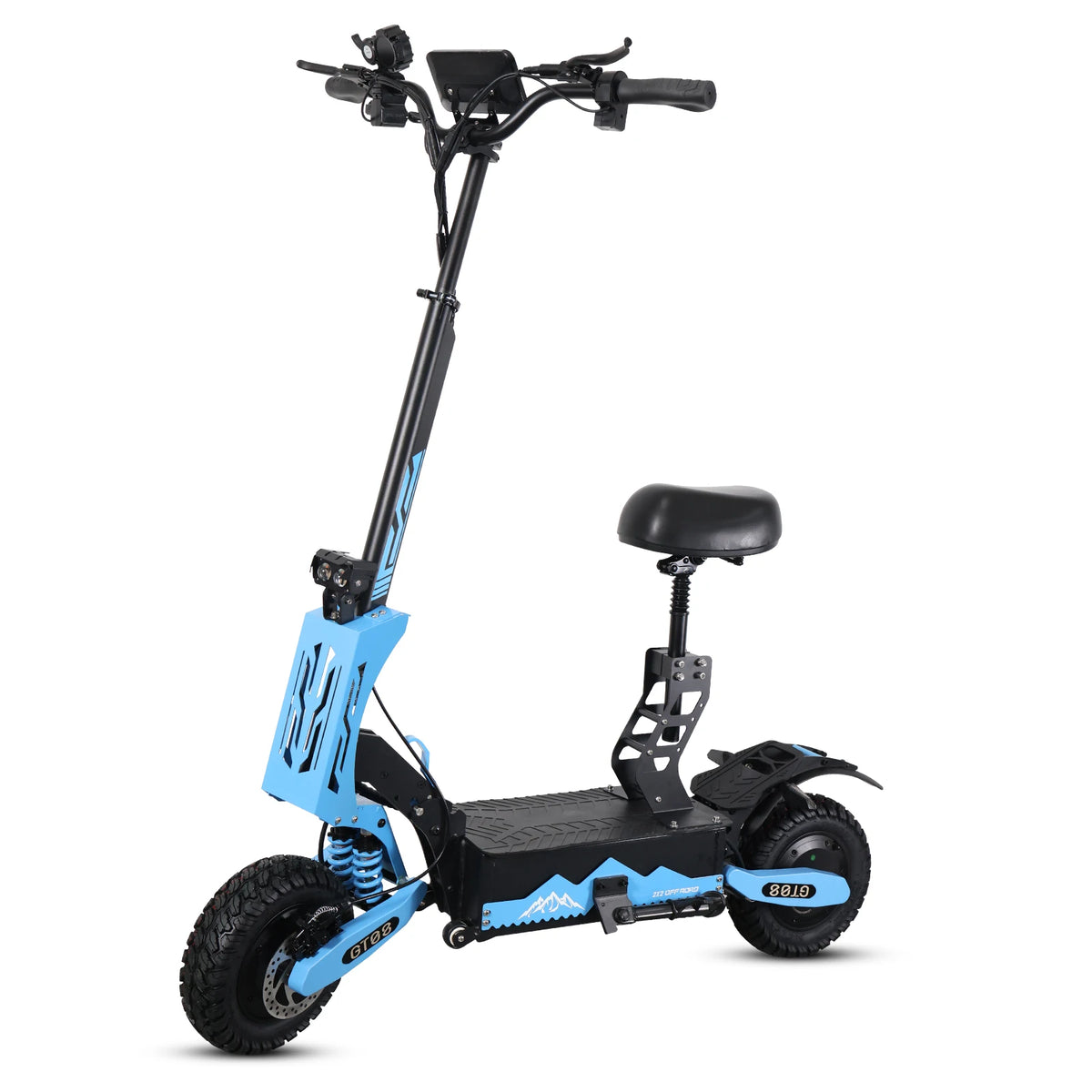 Arwibon Dual Motor Folding Electric Scooter With Off Road Tires