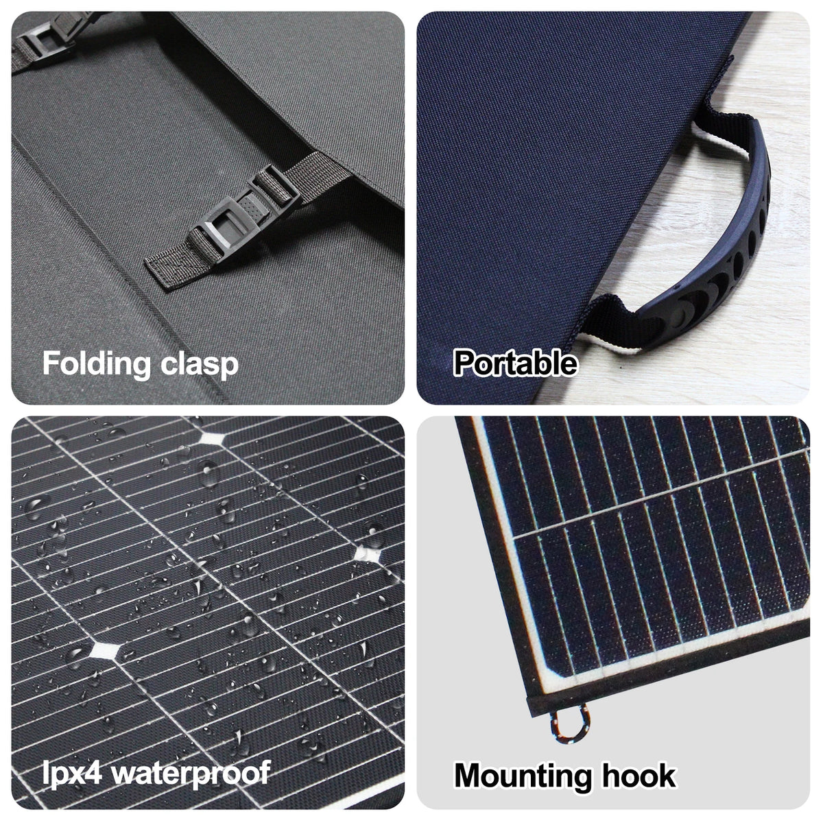 Easun Power 160W Foldable Solar Panel With Usb Charger
