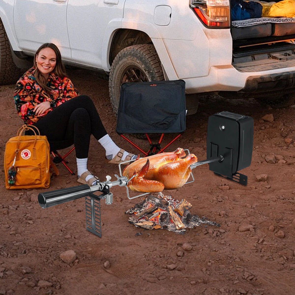 Automatic Electric BBQ Rotisserie Grill For Even Cooking