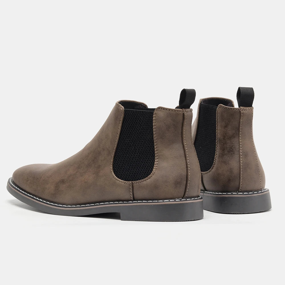 Hecrafted Men Comfortable Casual Chelsea Boots For Daily Wear