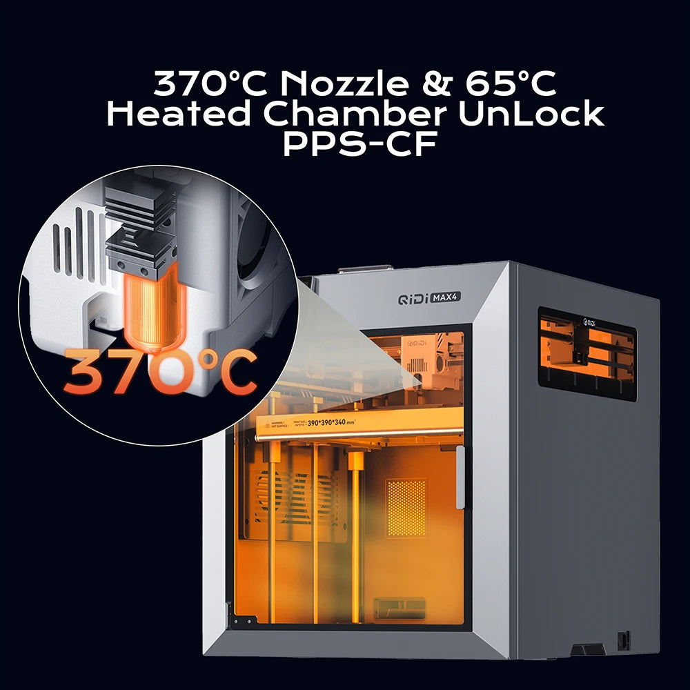QIDI MAX4 Combo CoreXY Enclosed High Speed 3D Printer