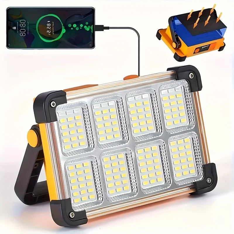 Morglad Rechargeable Solar LED Work Light For Camping Emergencies