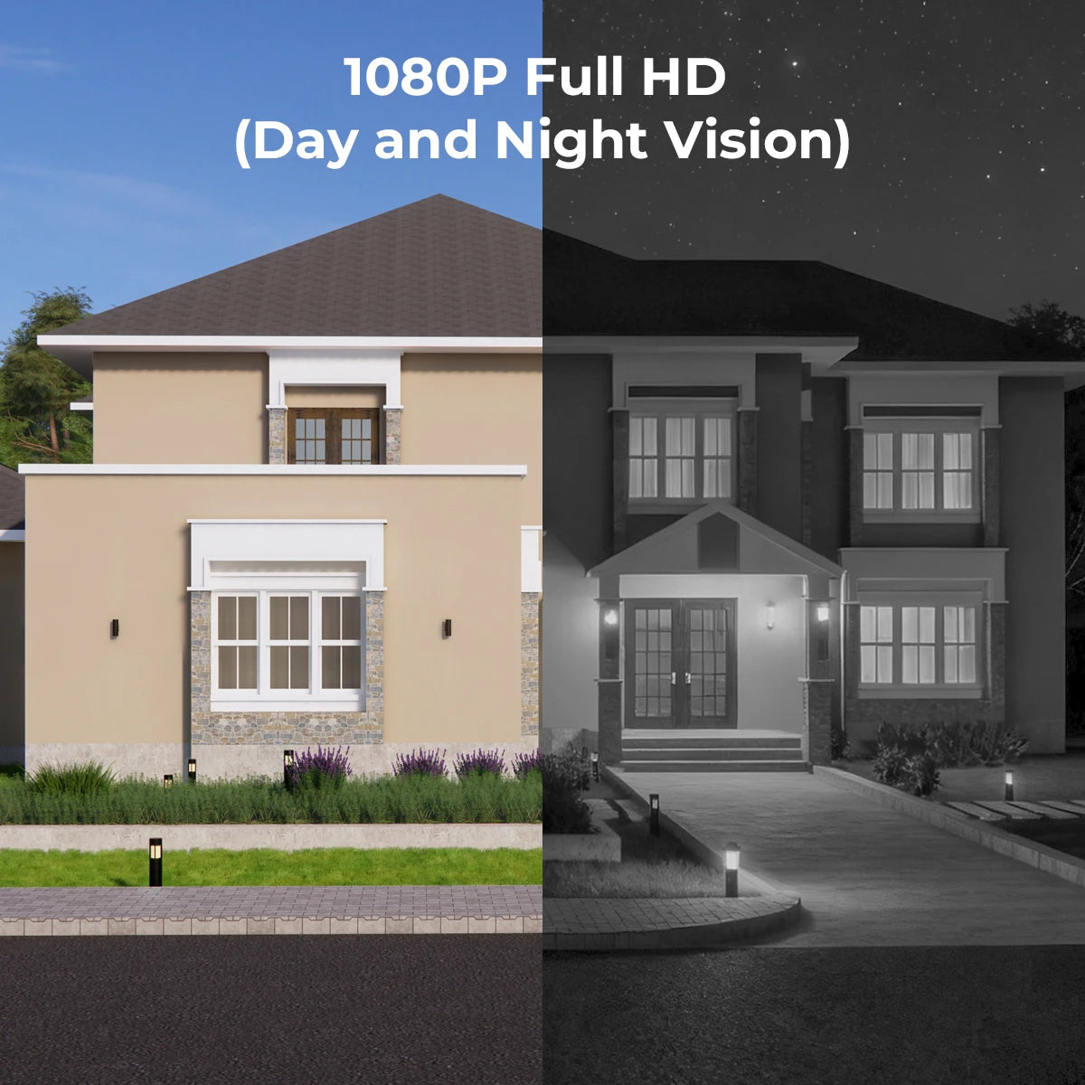 Ravienty 8CH 1080P 4Cam AI Detection Wired DVR Surveillance System