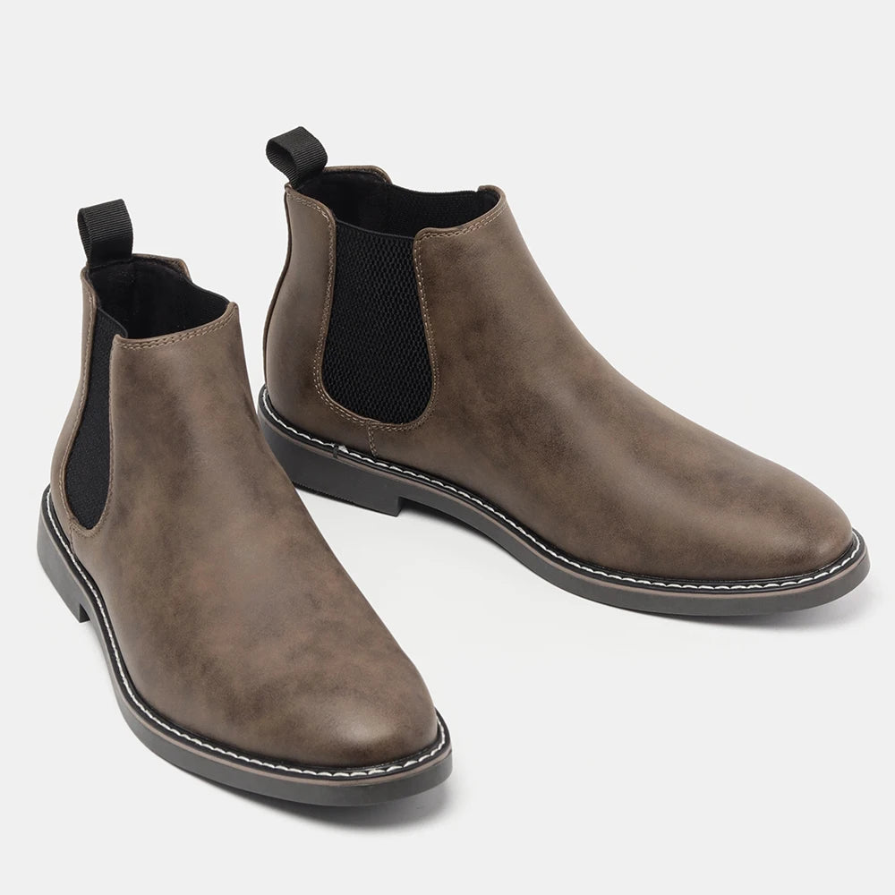 Hecrafted Men Comfortable Casual Chelsea Boots For Daily Wear