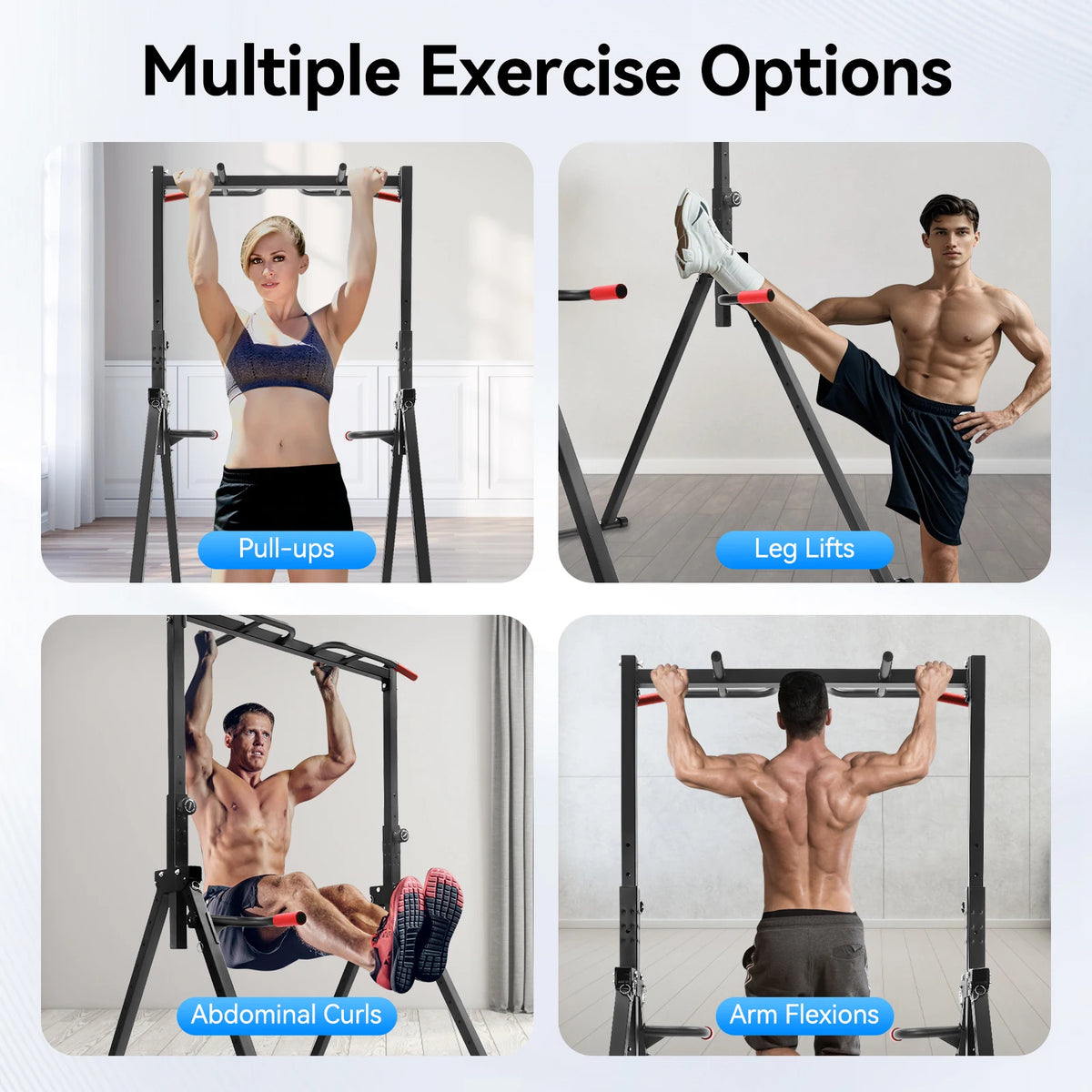 Adjustable Foldable Home Gym Pull Up Bar For Strength Training