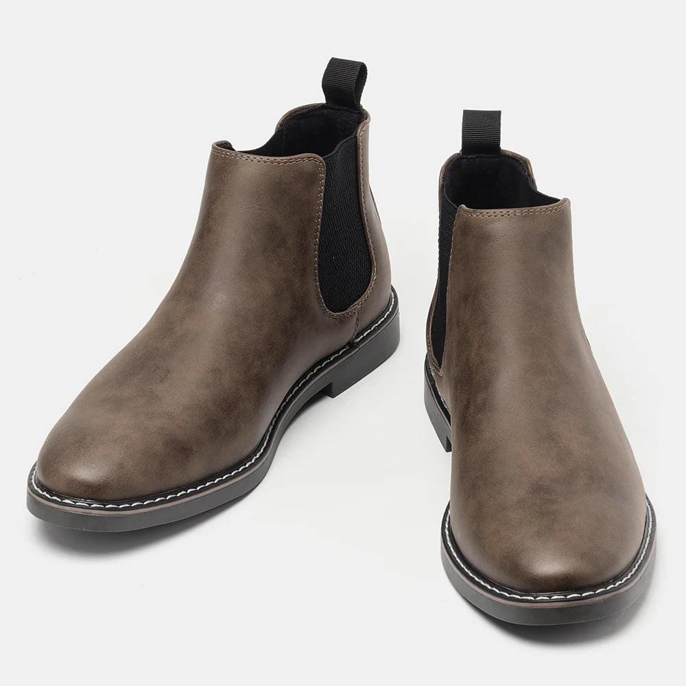 Hecrafted Men Comfortable Casual Chelsea Boots For Daily Wear