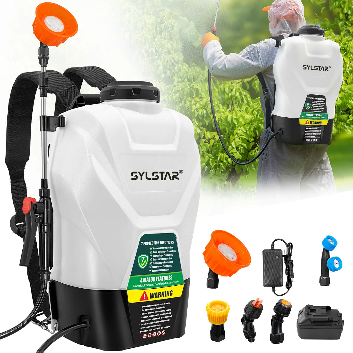 Battery Powered Backpack Sprayer For Weed And Lawn Care