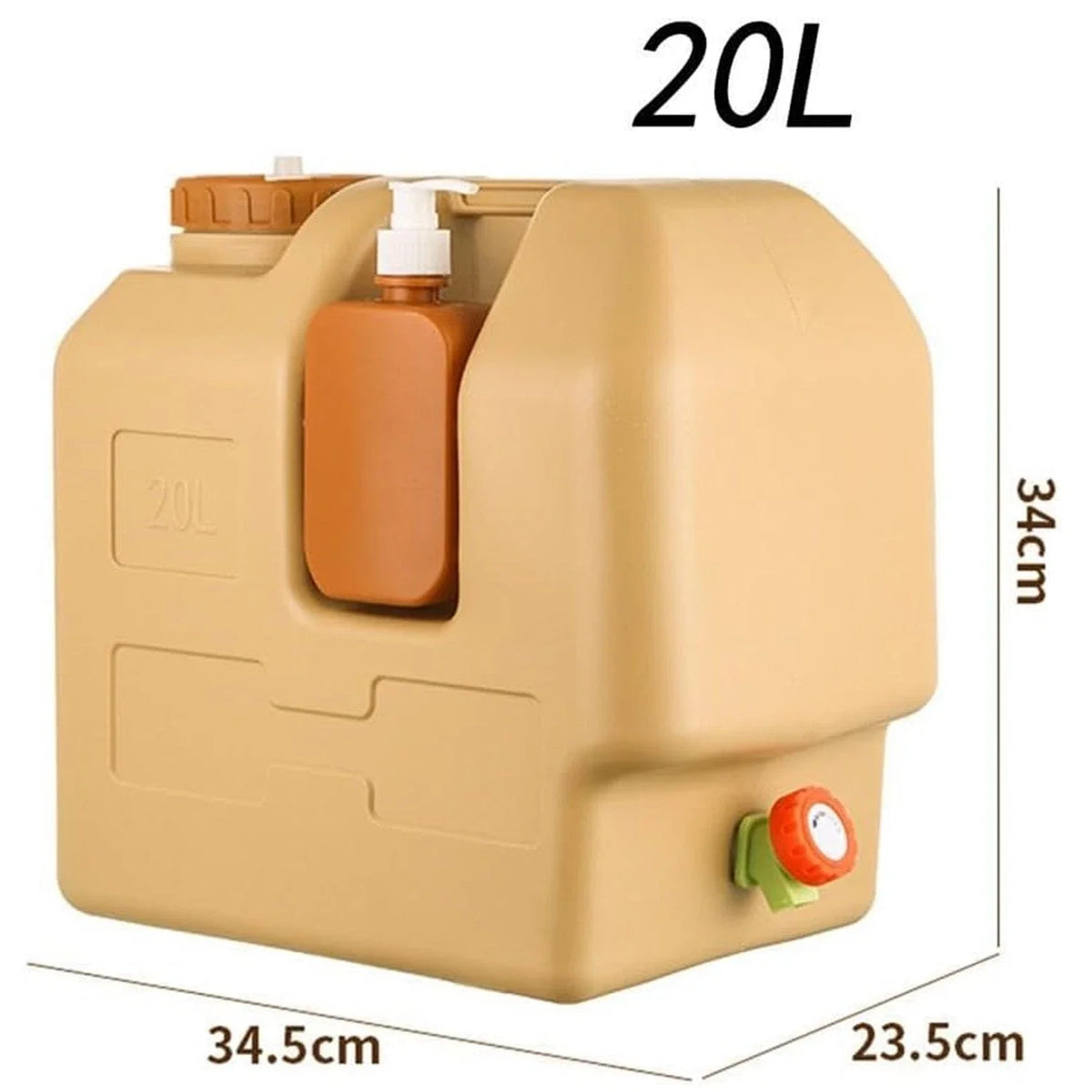 Portable Emergency Water Storage Bag With Spigot For Camping
