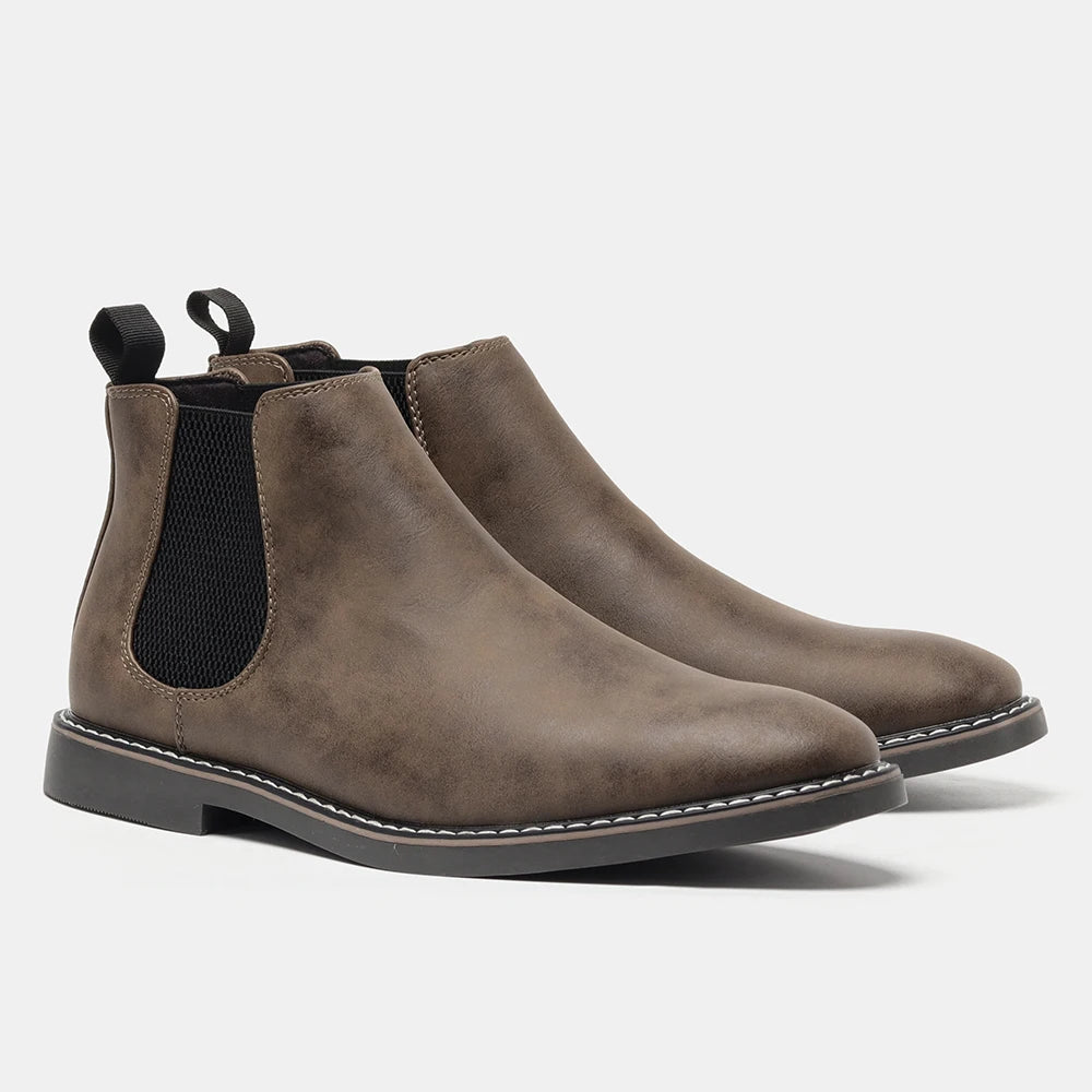 Hecrafted Men Comfortable Casual Chelsea Boots For Daily Wear
