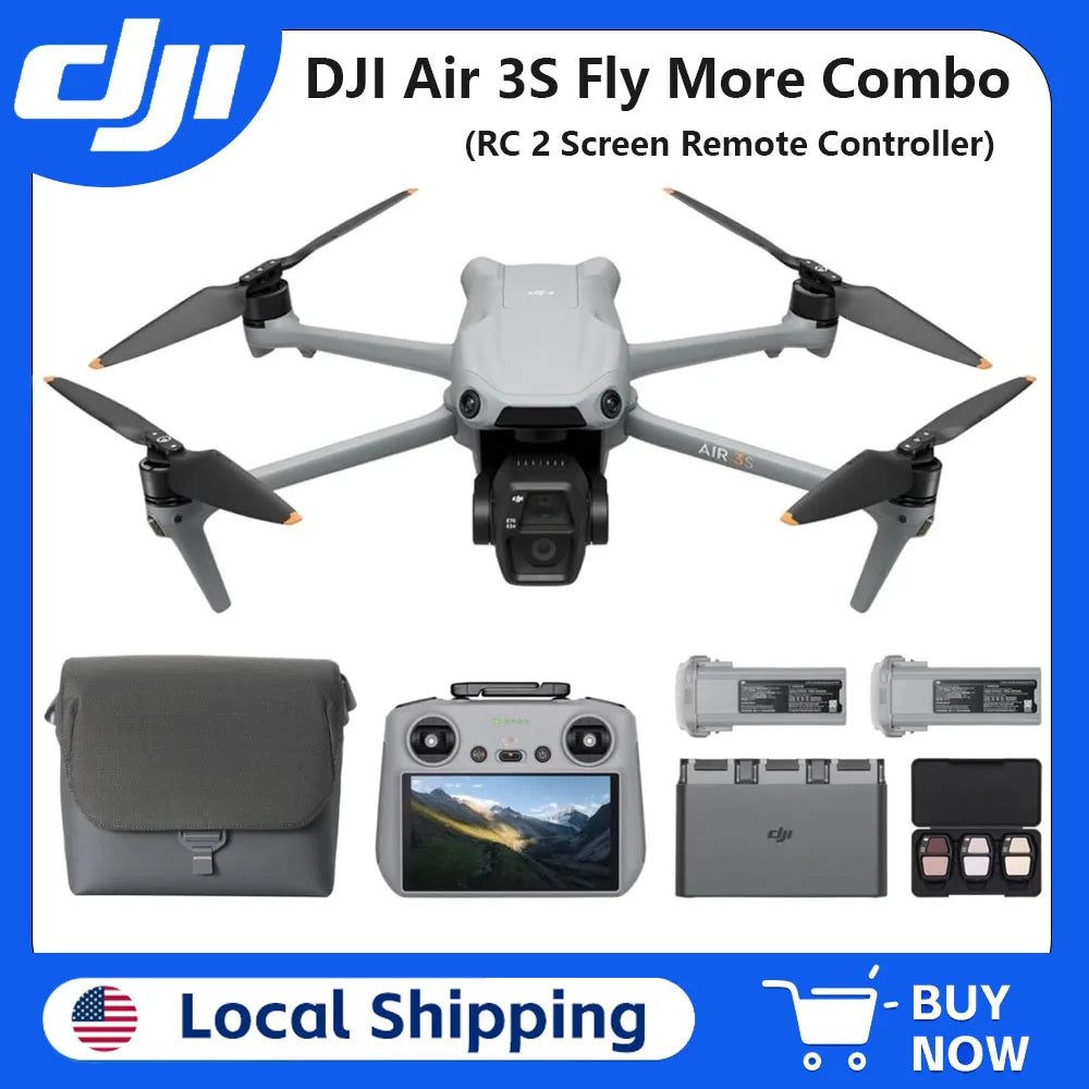 DJI Air 3S Fly More Combo Drone With Dual Cameras