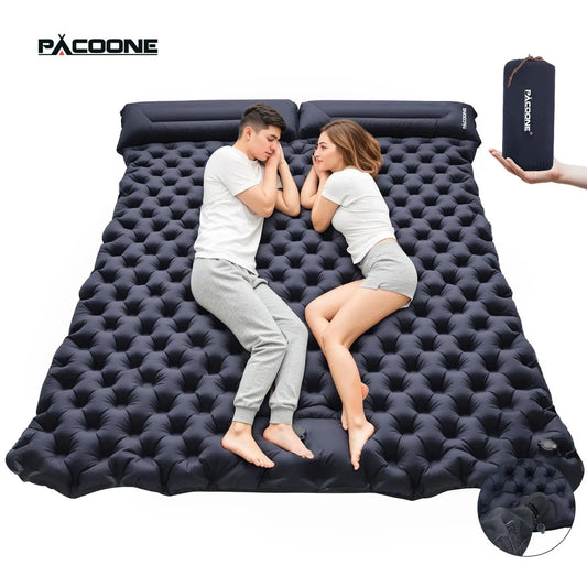 Foldable Camping Inflatable Mattress Warm Thick Compact Outdoor Sleeping Pad